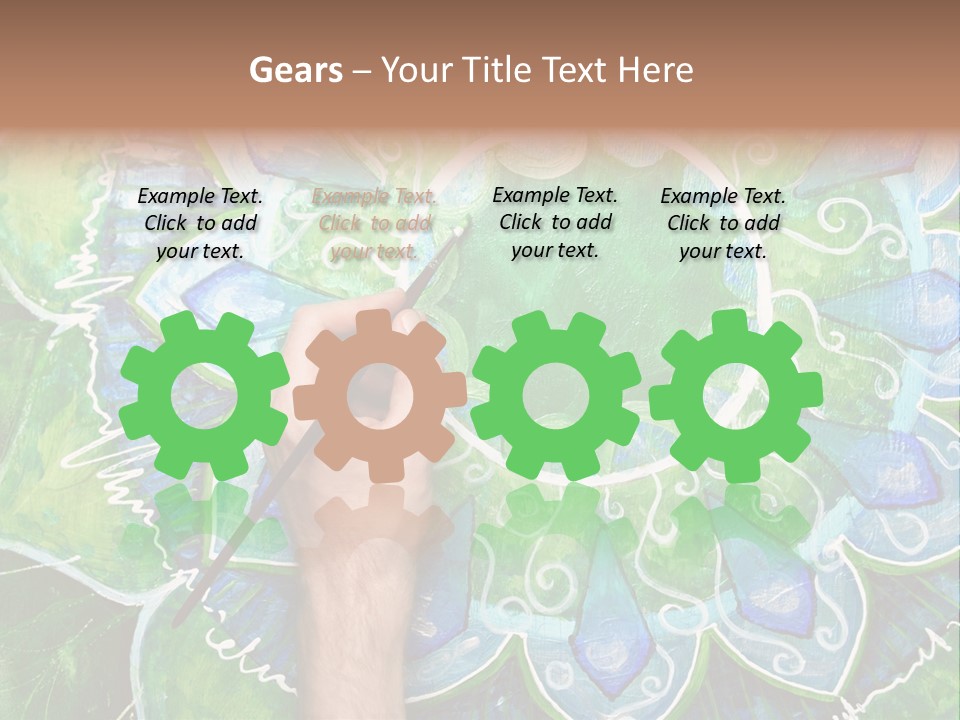 Colorful Decorative Paint PowerPoint Template