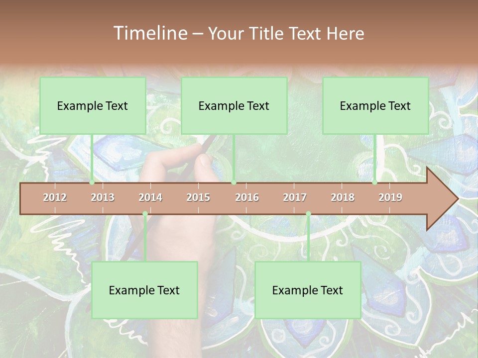 Colorful Decorative Paint PowerPoint Template