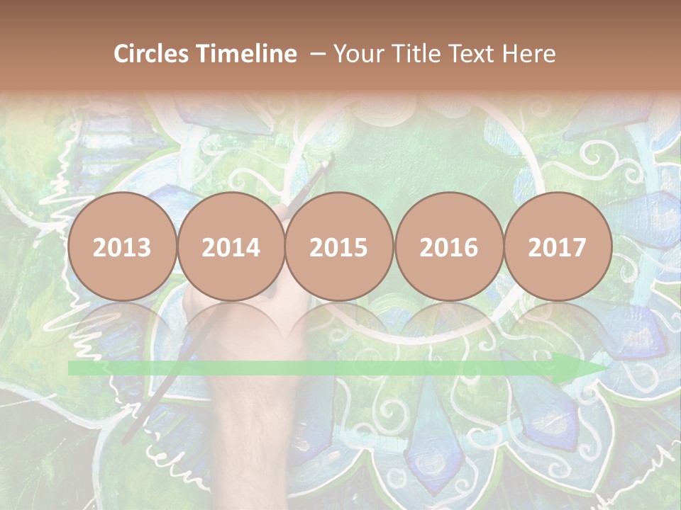 Colorful Decorative Paint PowerPoint Template