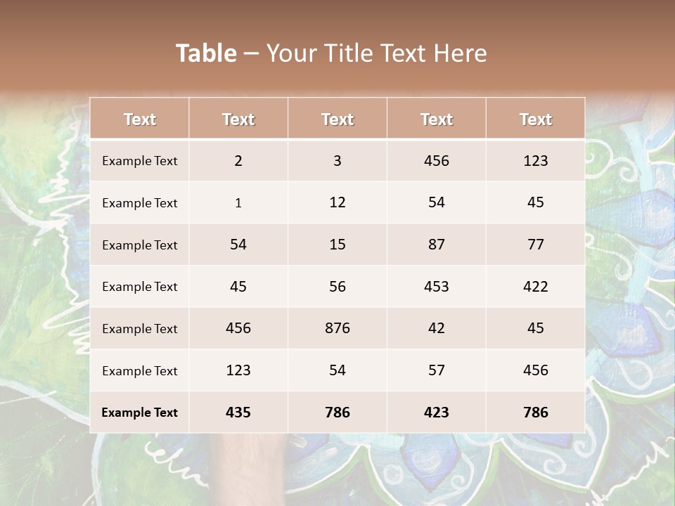 Colorful Decorative Paint PowerPoint Template