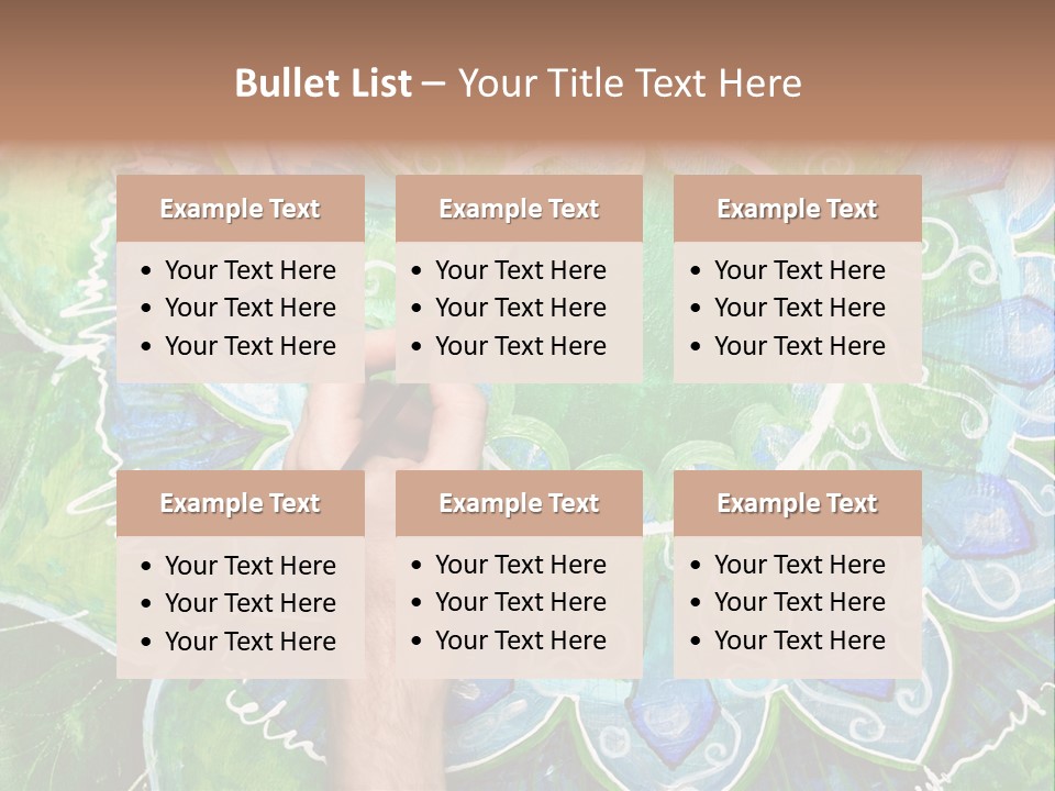 Colorful Decorative Paint PowerPoint Template