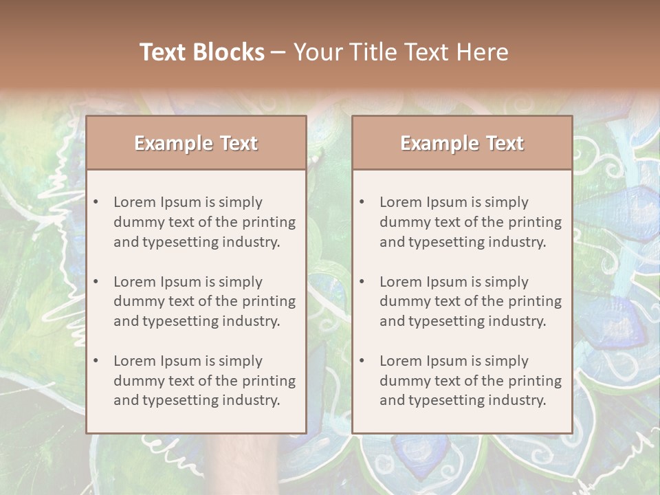 Colorful Decorative Paint PowerPoint Template