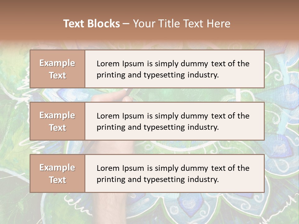 Colorful Decorative Paint PowerPoint Template