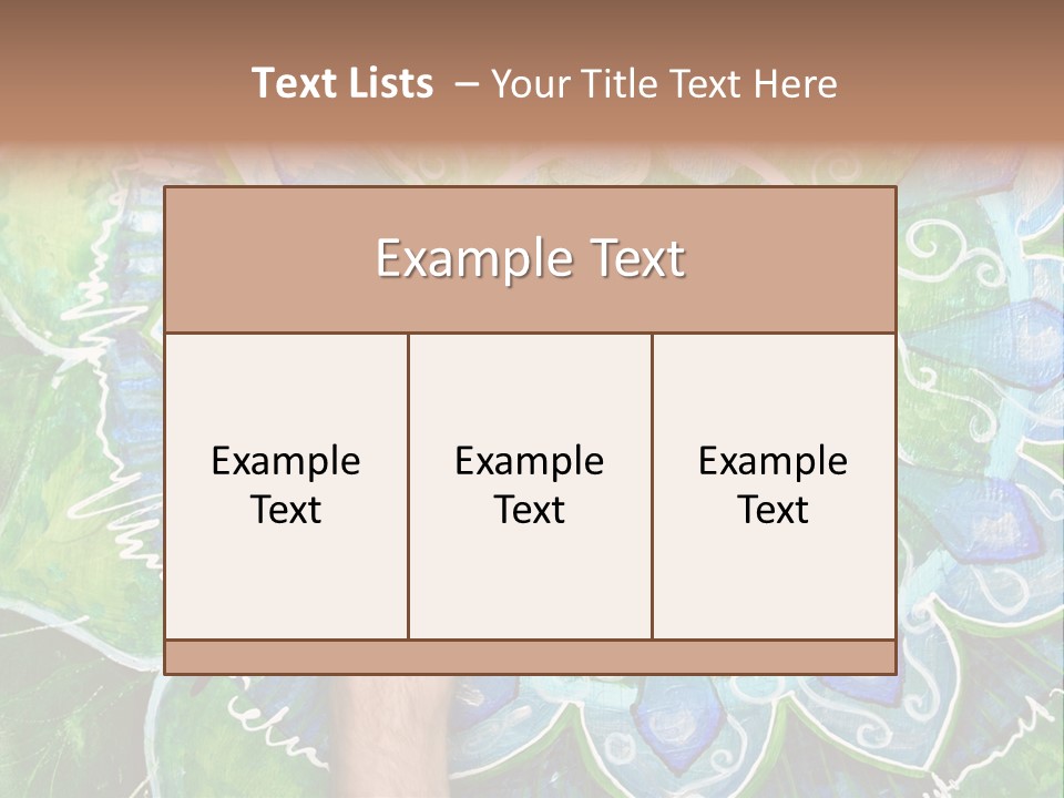 Colorful Decorative Paint PowerPoint Template