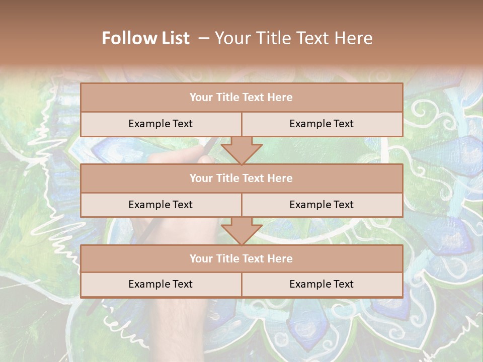 Colorful Decorative Paint PowerPoint Template
