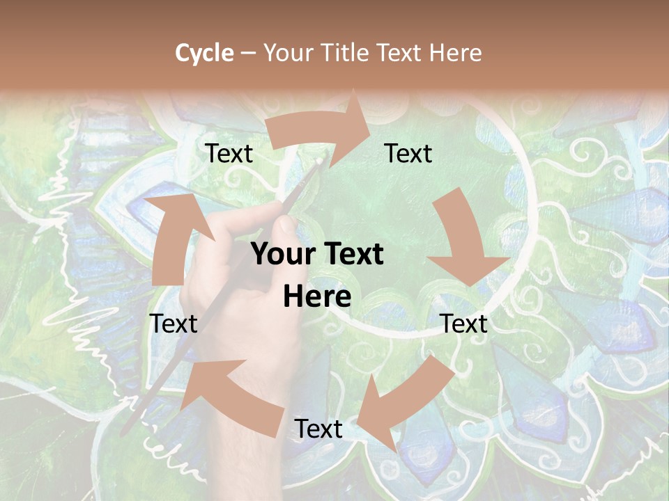 Colorful Decorative Paint PowerPoint Template