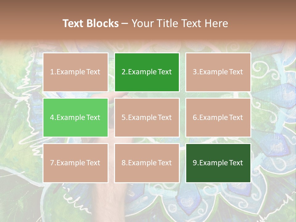 Colorful Decorative Paint PowerPoint Template