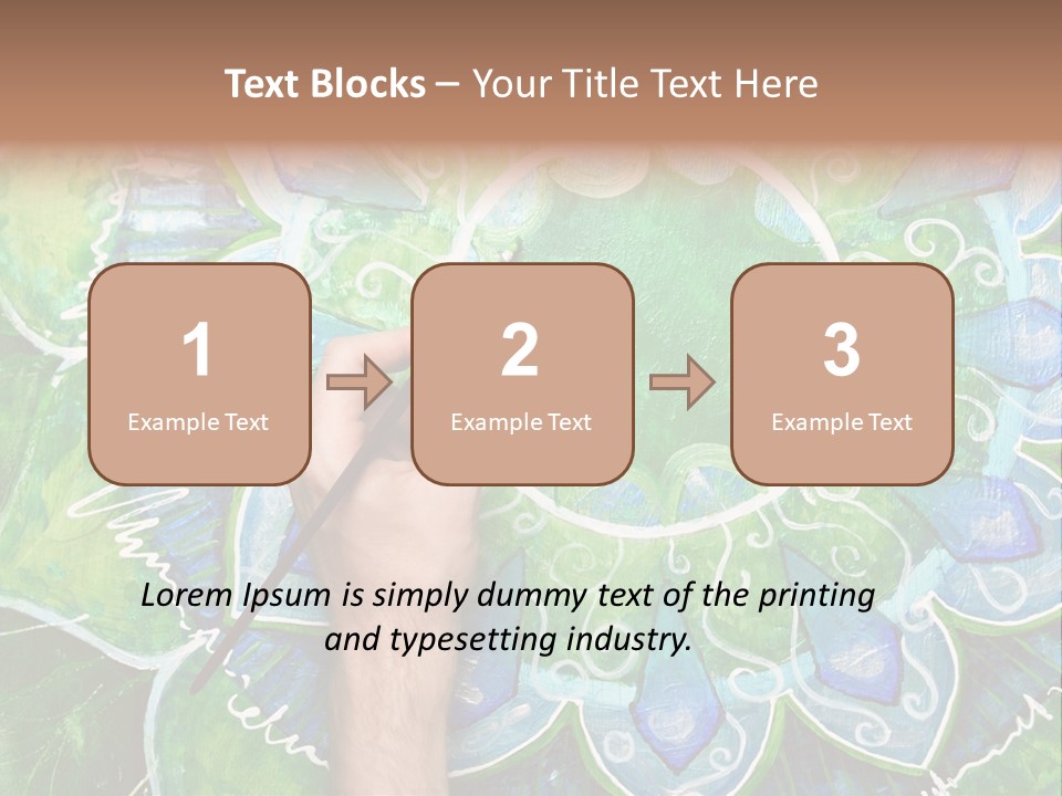 Colorful Decorative Paint PowerPoint Template