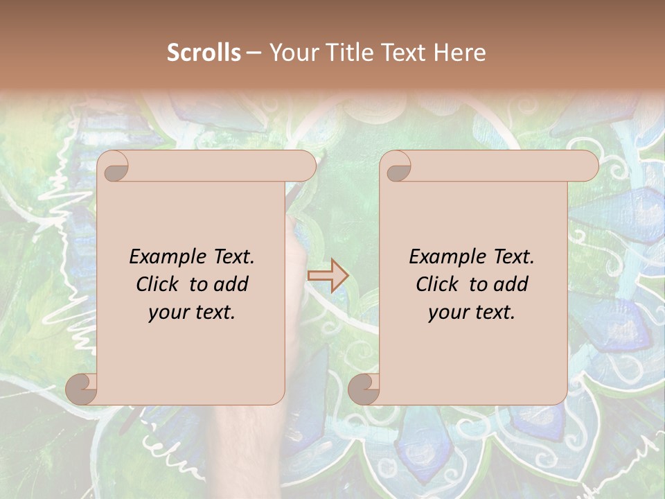 Colorful Decorative Paint PowerPoint Template