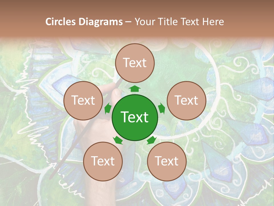 Colorful Decorative Paint PowerPoint Template