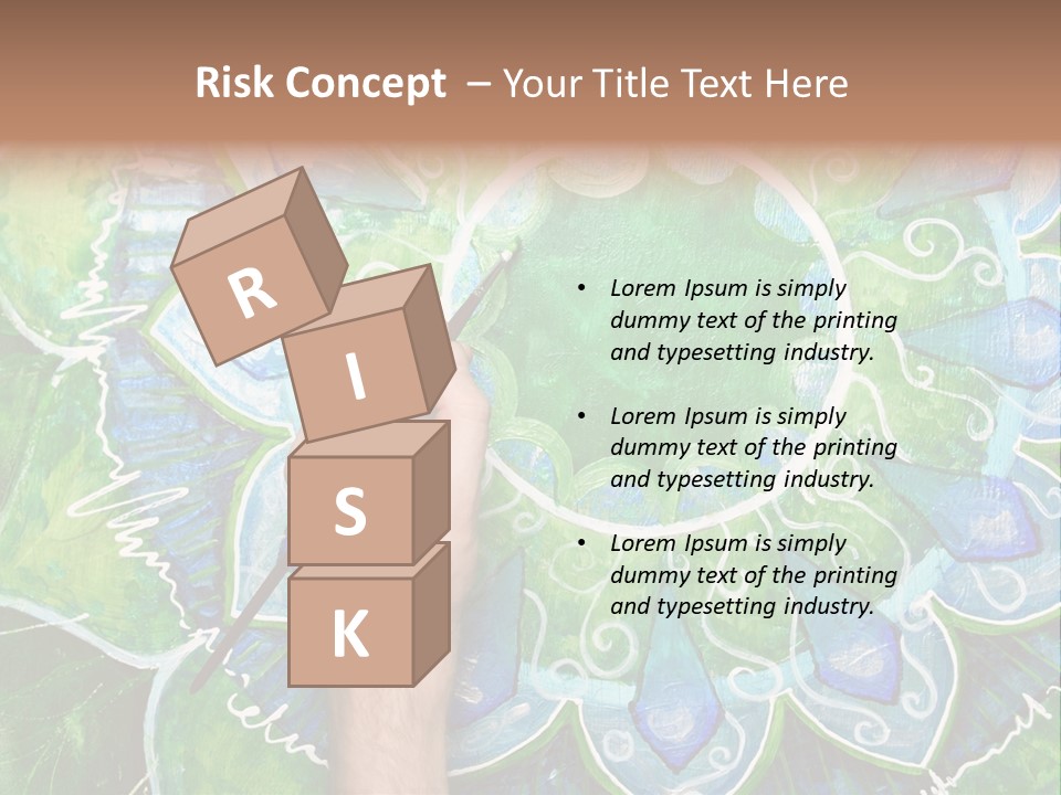 Colorful Decorative Paint PowerPoint Template