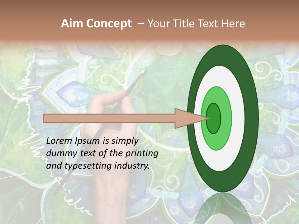 Colorful Decorative Paint PowerPoint Template