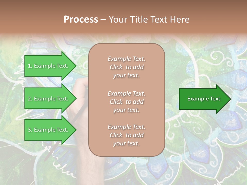 Colorful Decorative Paint PowerPoint Template