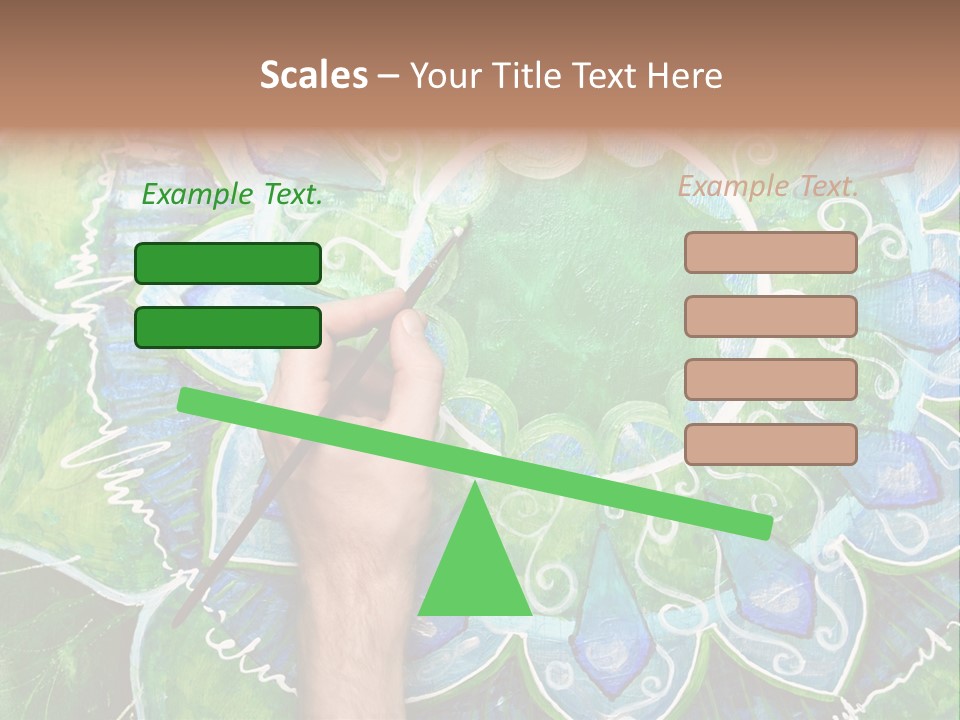 Colorful Decorative Paint PowerPoint Template