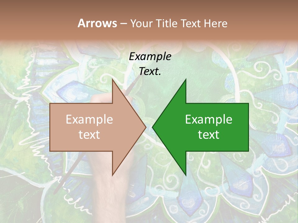 Colorful Decorative Paint PowerPoint Template