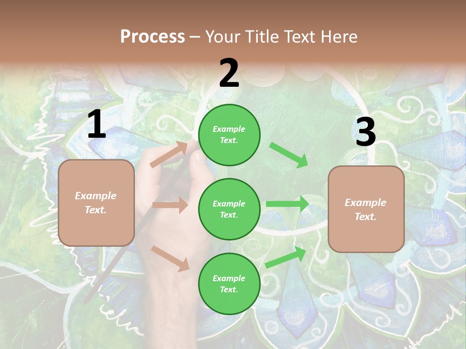 Colorful Decorative Paint PowerPoint Template
