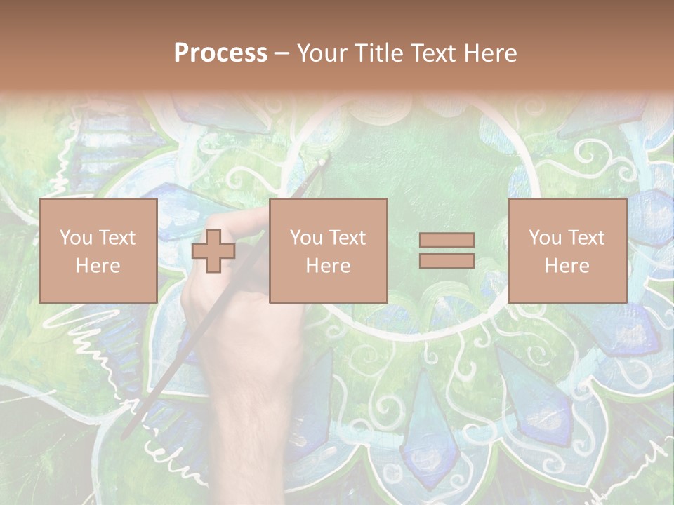 Colorful Decorative Paint PowerPoint Template