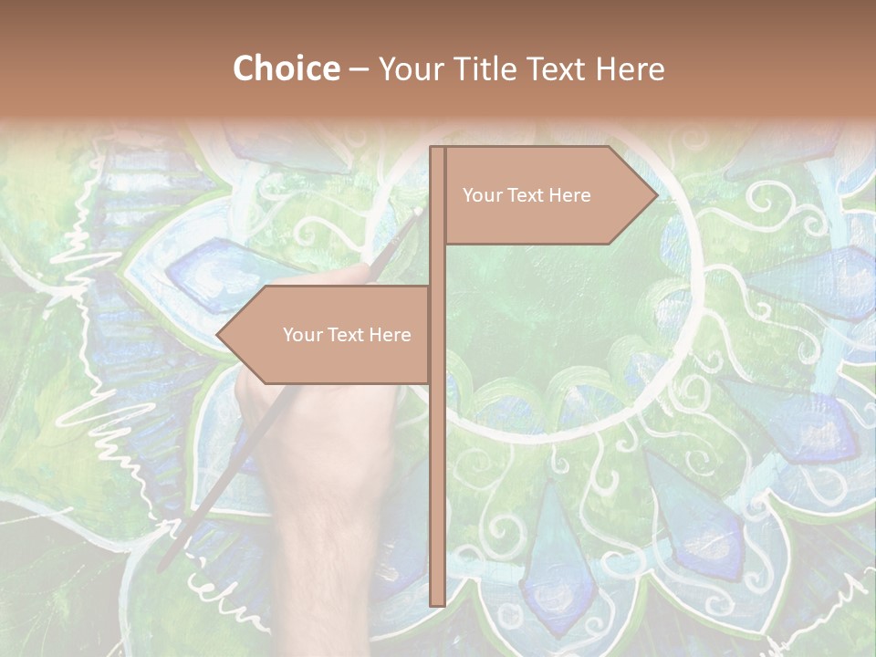 Colorful Decorative Paint PowerPoint Template