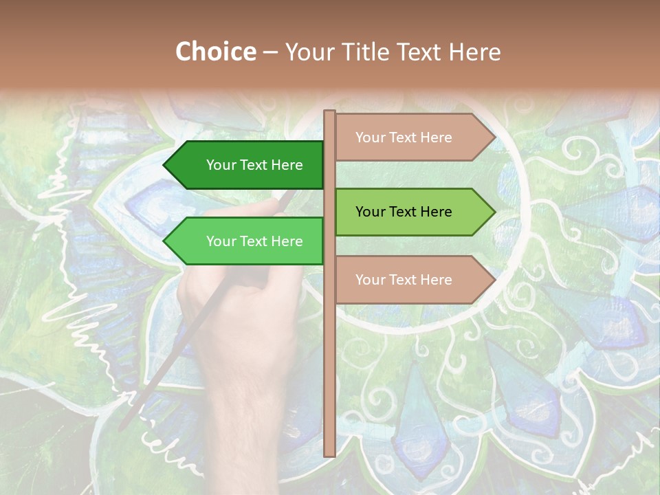 Colorful Decorative Paint PowerPoint Template