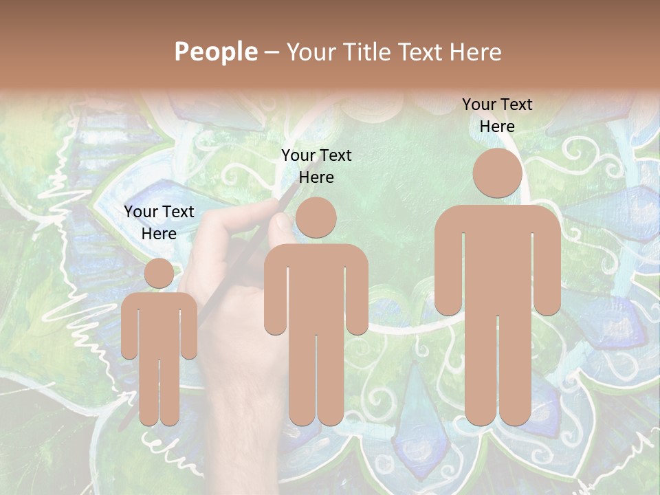 Colorful Decorative Paint PowerPoint Template