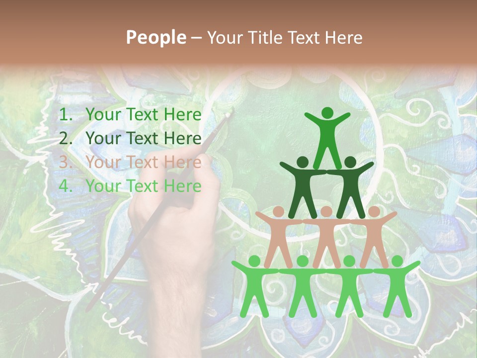 Colorful Decorative Paint PowerPoint Template