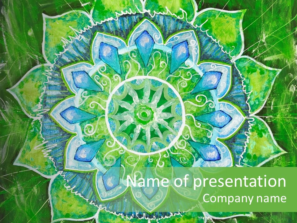 Anahata Mandala Wellness PowerPoint Template