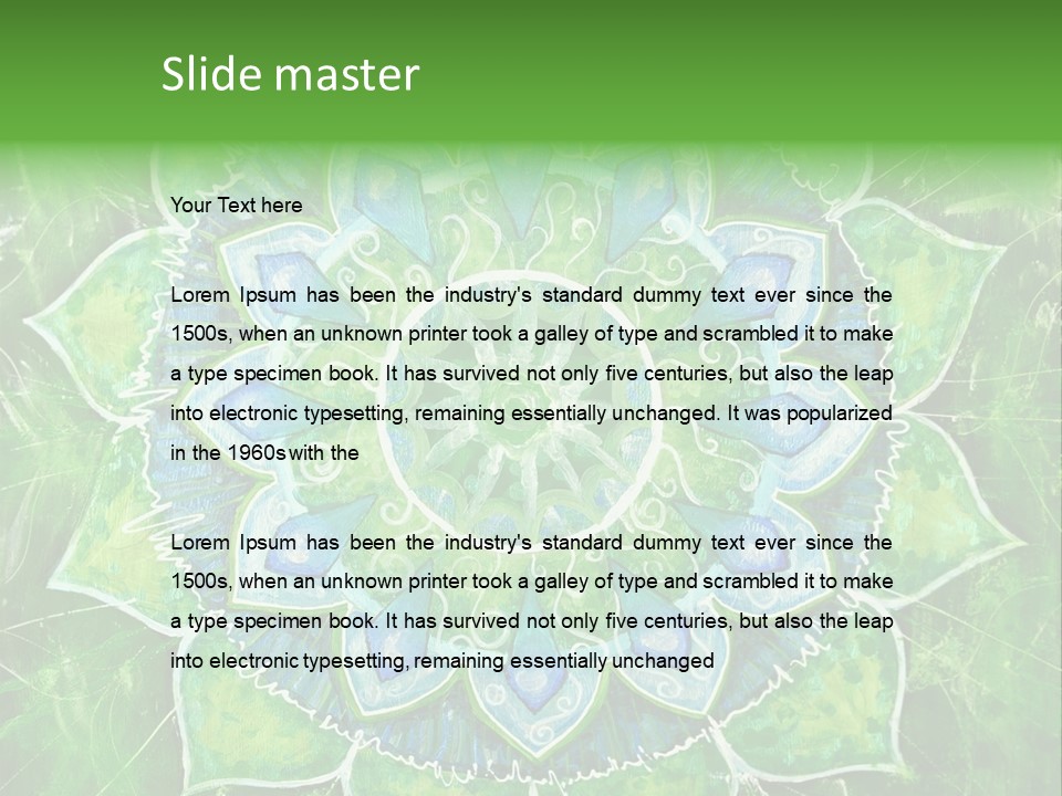 Anahata Mandala Wellness PowerPoint Template
