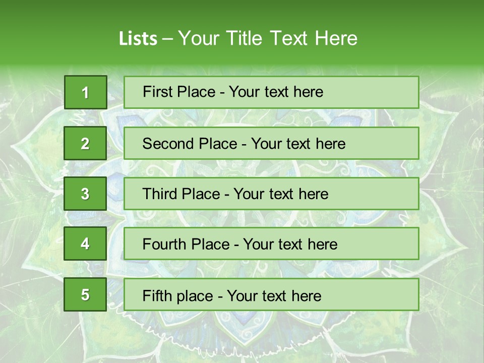 Anahata Mandala Wellness PowerPoint Template