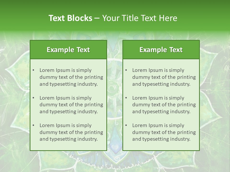Anahata Mandala Wellness PowerPoint Template