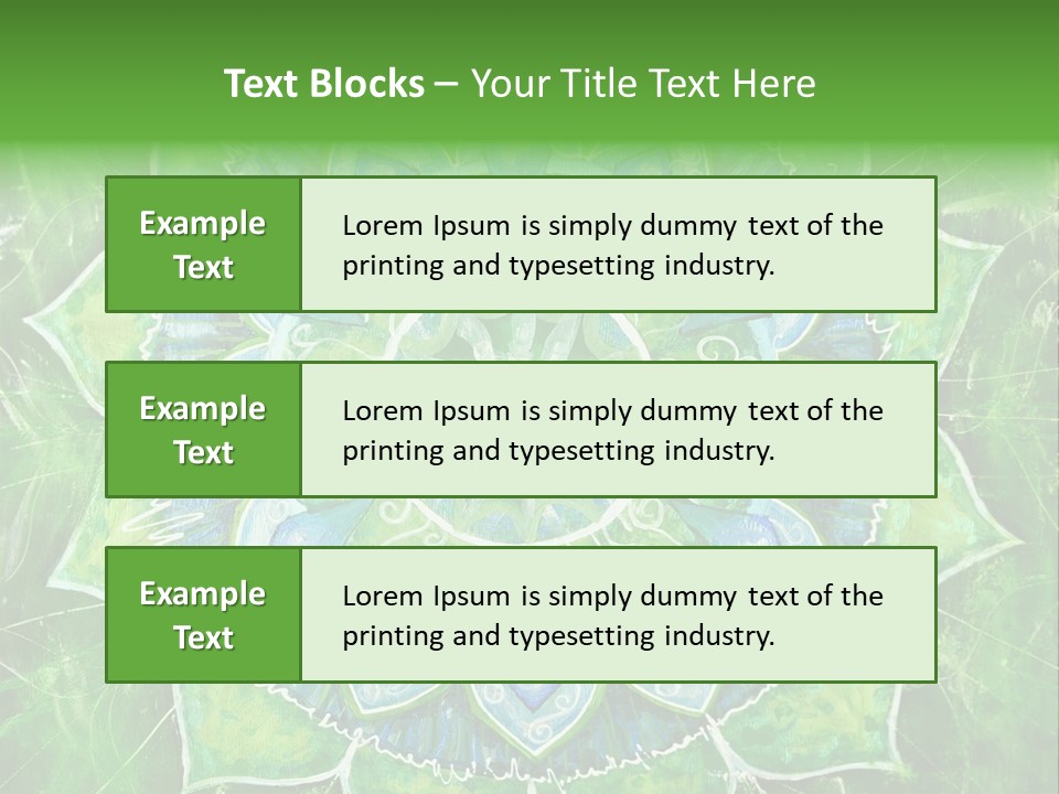 Anahata Mandala Wellness PowerPoint Template