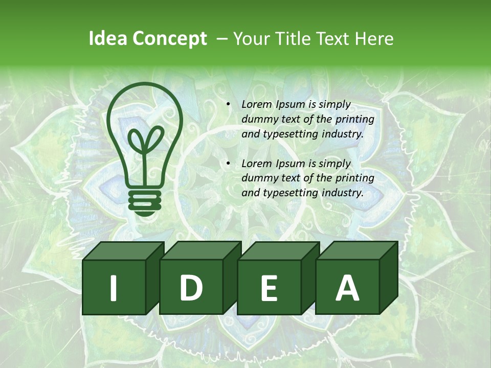 Anahata Mandala Wellness PowerPoint Template