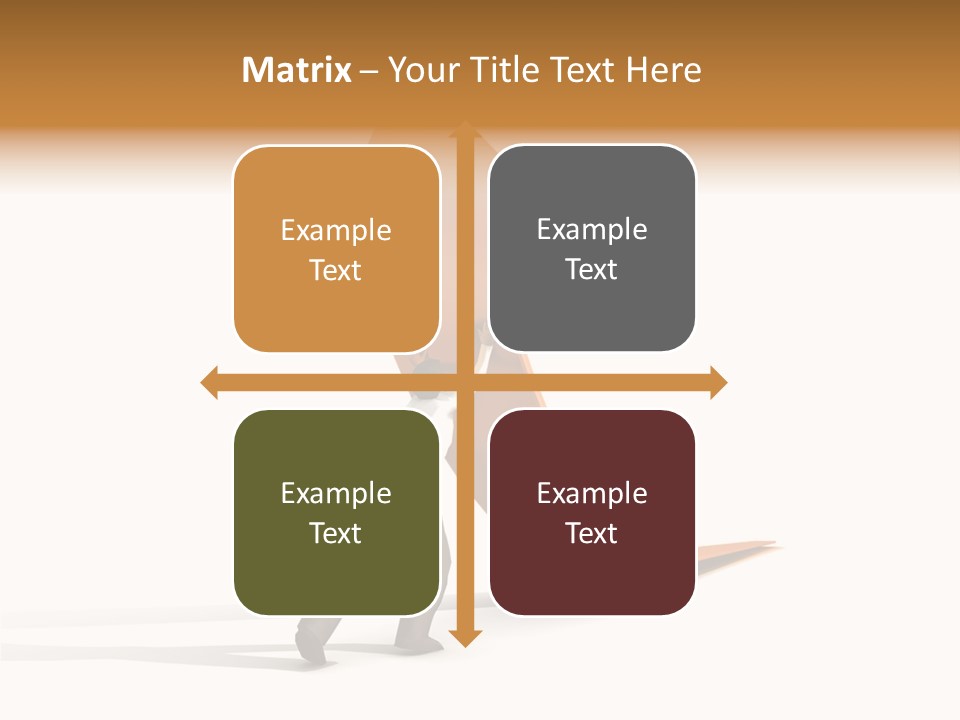 Arrow Suit Objects PowerPoint Template
