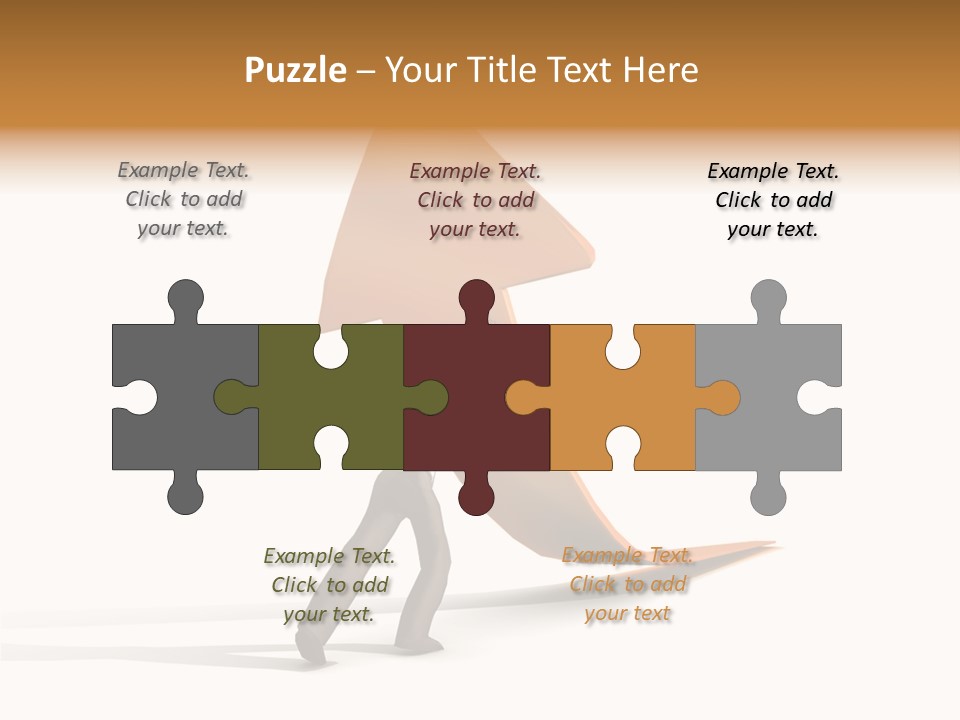 Arrow Suit Objects PowerPoint Template