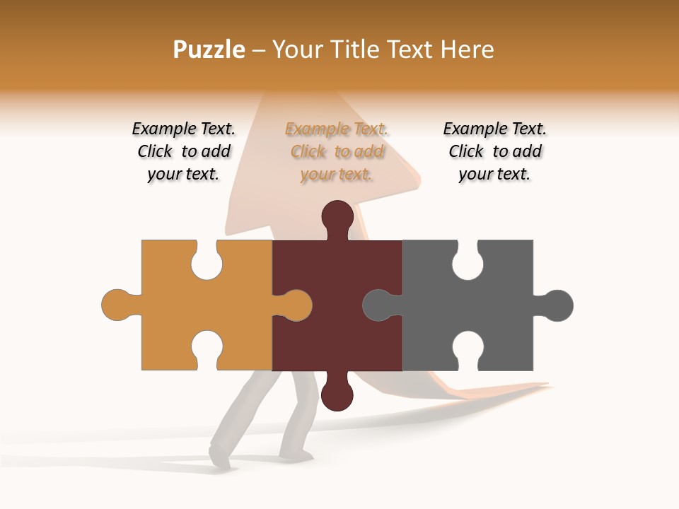 Arrow Suit Objects PowerPoint Template