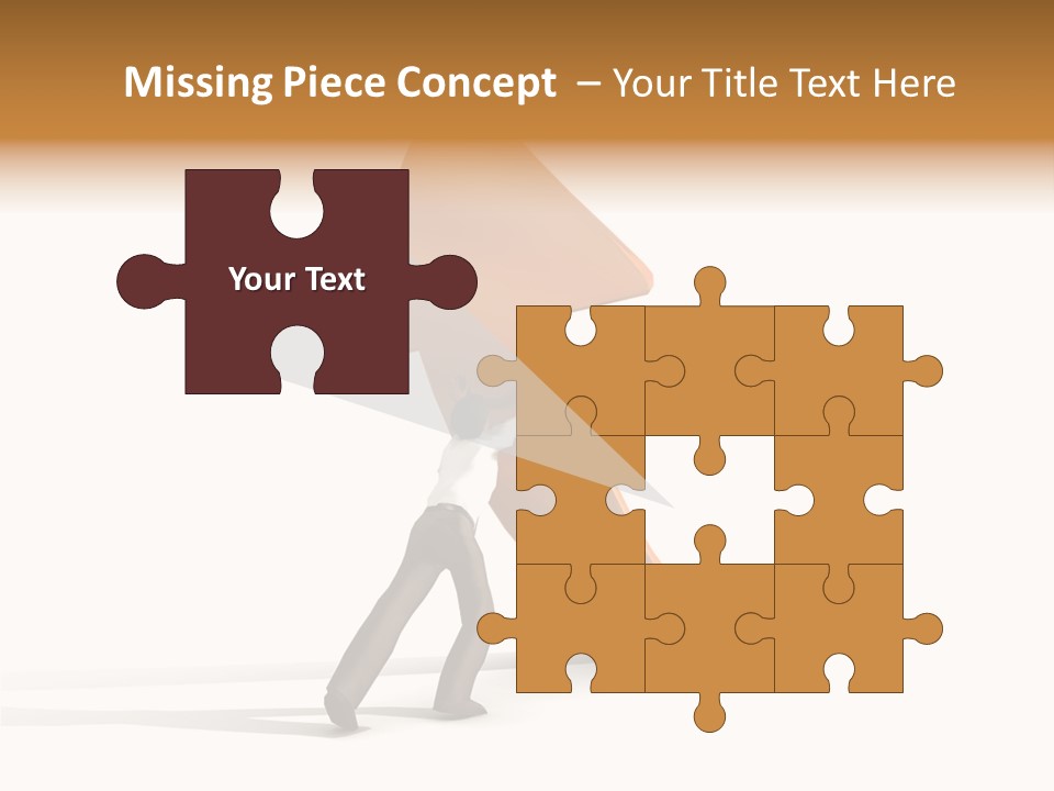 Arrow Suit Objects PowerPoint Template