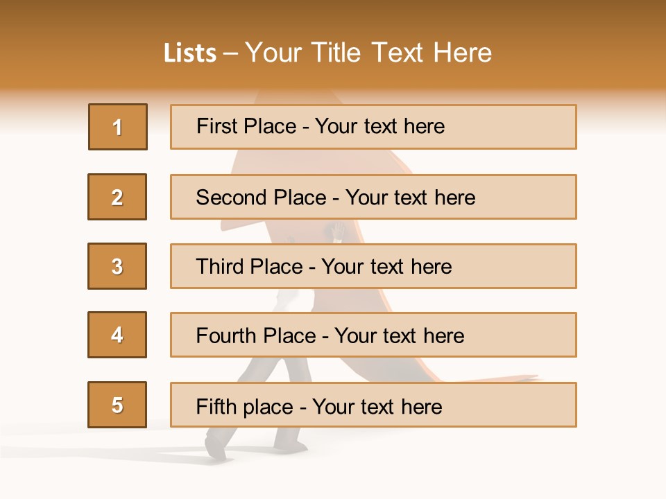 Arrow Suit Objects PowerPoint Template