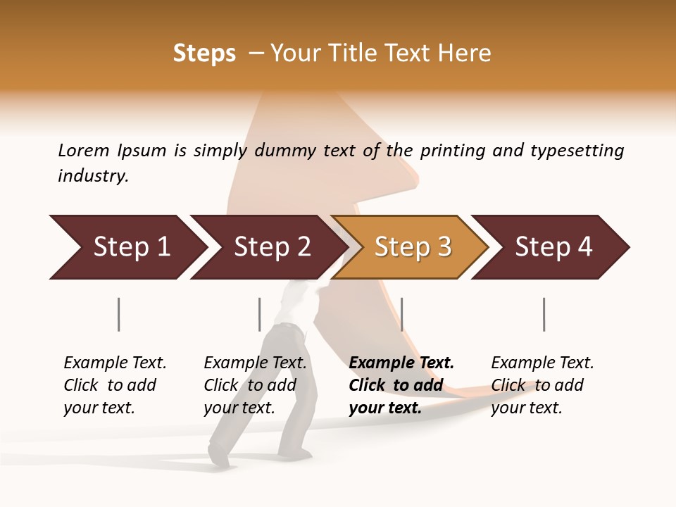 Arrow Suit Objects PowerPoint Template