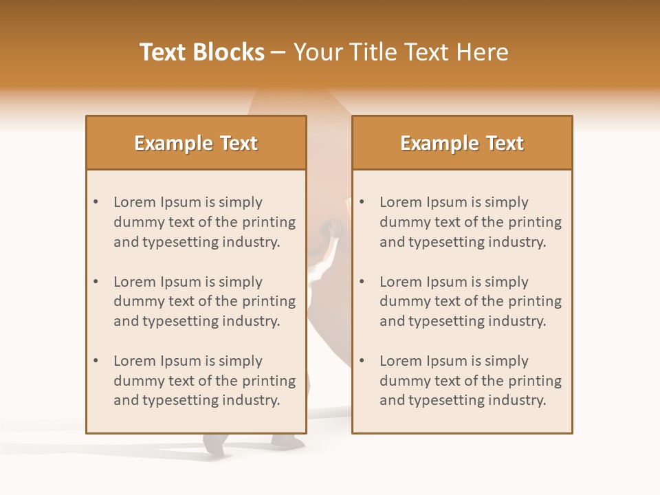 Arrow Suit Objects PowerPoint Template
