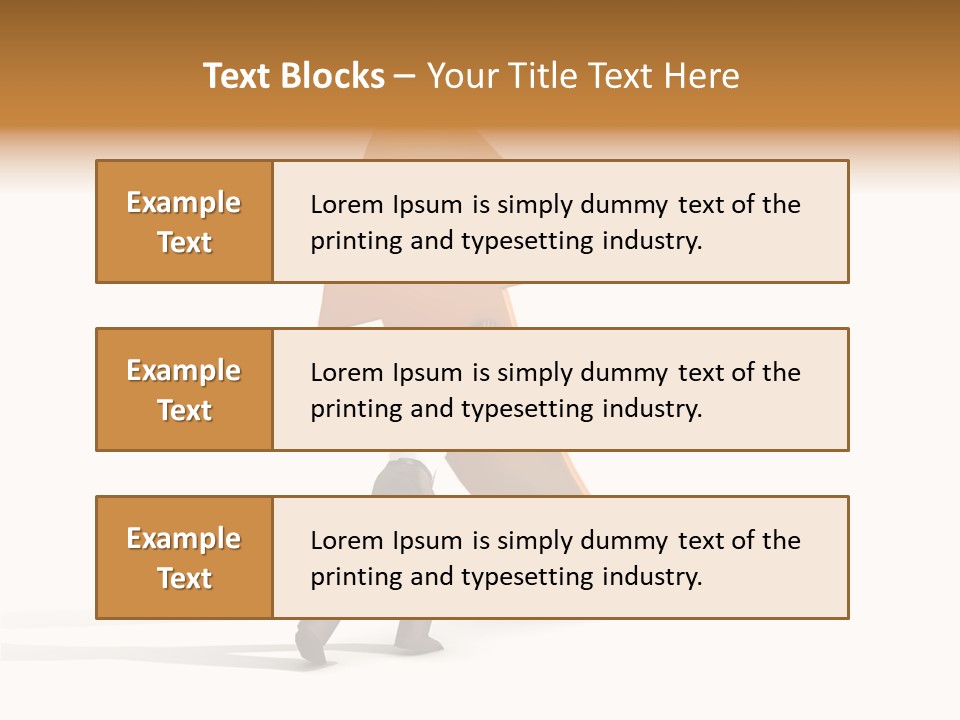 Arrow Suit Objects PowerPoint Template