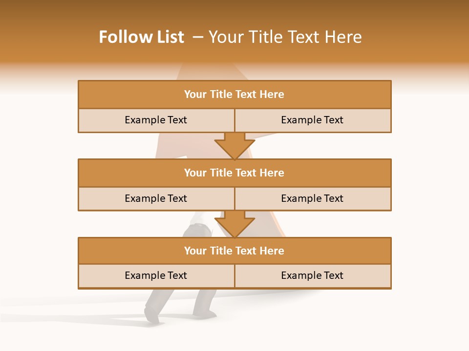 Arrow Suit Objects PowerPoint Template