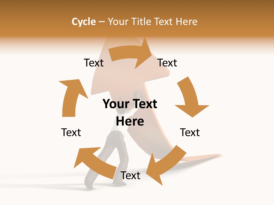 Arrow Suit Objects PowerPoint Template