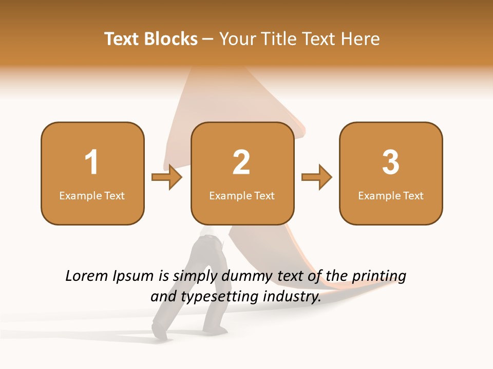 Arrow Suit Objects PowerPoint Template