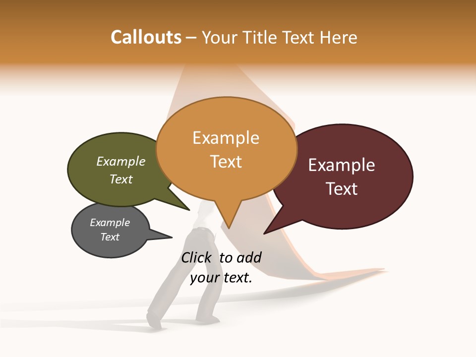Arrow Suit Objects PowerPoint Template