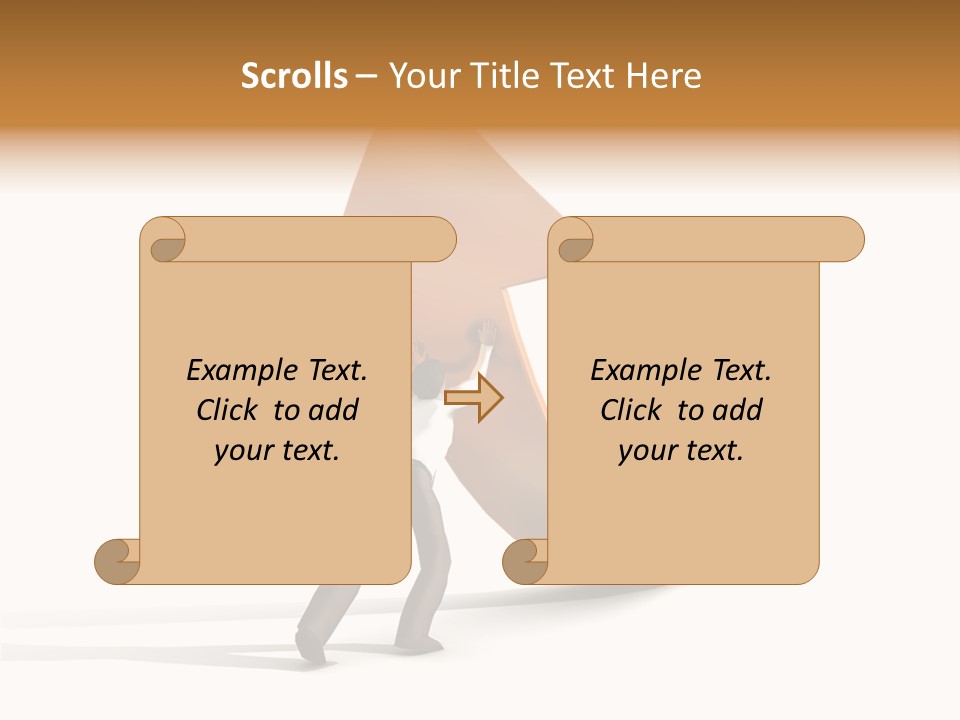 Arrow Suit Objects PowerPoint Template