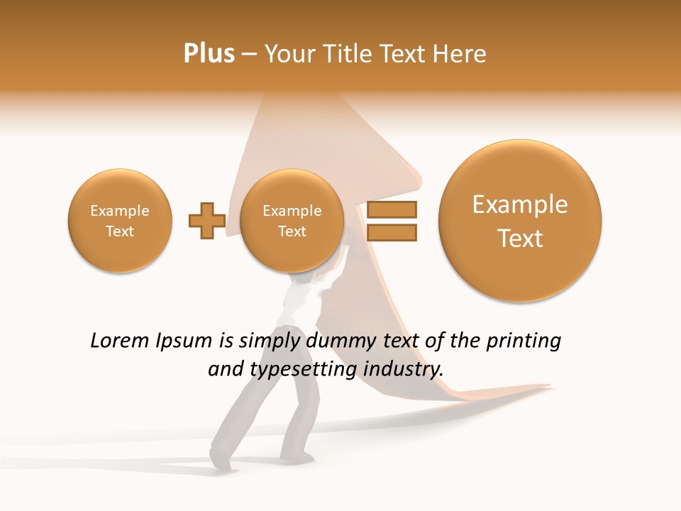 Arrow Suit Objects PowerPoint Template