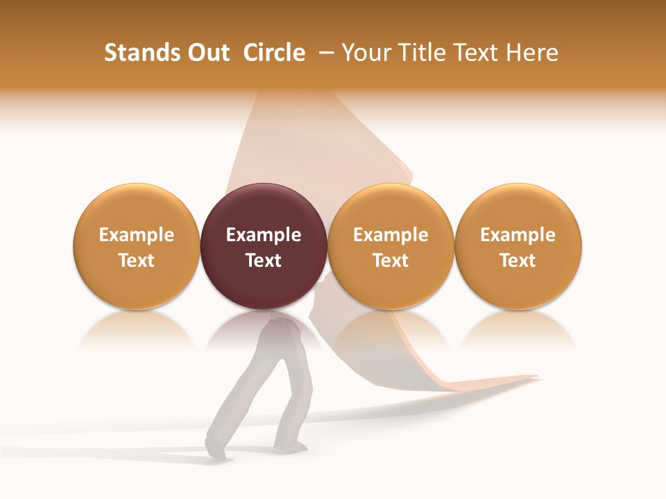 Arrow Suit Objects PowerPoint Template