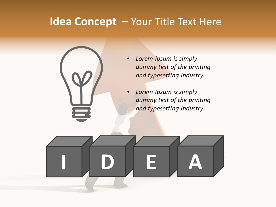 Arrow Suit Objects PowerPoint Template