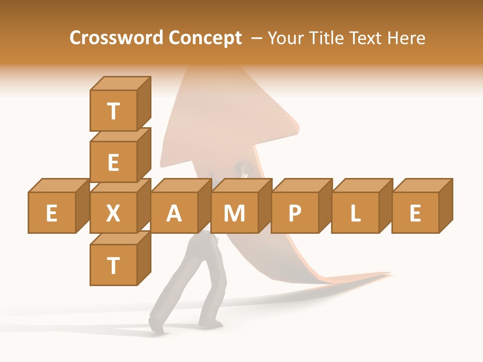 Arrow Suit Objects PowerPoint Template