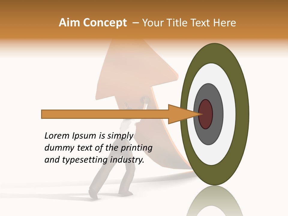 Arrow Suit Objects PowerPoint Template