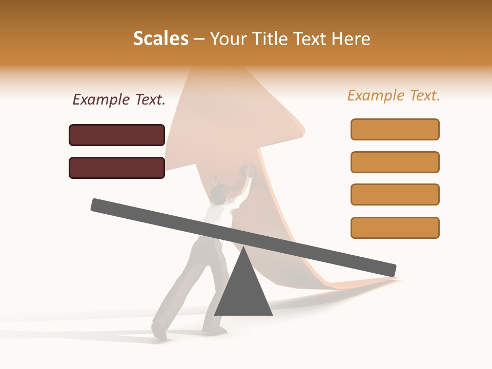 Arrow Suit Objects PowerPoint Template